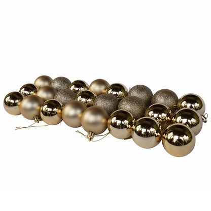 24 Balls Christmas Balls Ornaments  Shatterproof Christmas Tree Decorations with Hanging Loop for Xmas Tree - 2