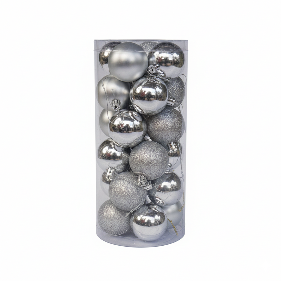 24 Balls Christmas Tree Ornaments,  Shatterproof Christmas Decorations Set with Reusable Hand-held Gift Package for Holiday Xmas Tree Décor - 1
