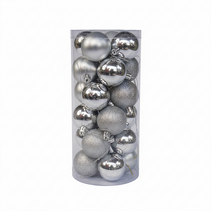 24 Balls Christmas Tree Ornaments,  Shatterproof Christmas Decorations Set with Reusable Hand-held Gift Package for Holiday Xmas Tree Décor - 1