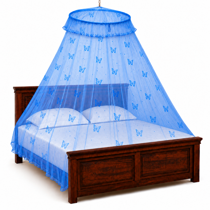 High Quality Classic Mosquito Net (Canopy Style) Printed Butterfly Material