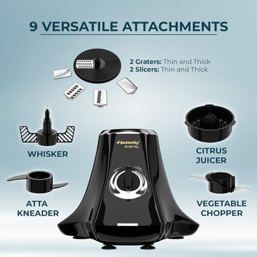 BUTTERFLY FOOD PROCESSOR ELEKTRA 6 JARS 750 W