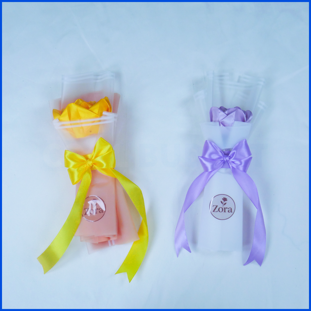2pcs Transparent Rose Packaging Bags Flower Bouquet Plastic Bag Bouquet Wrapping Paper