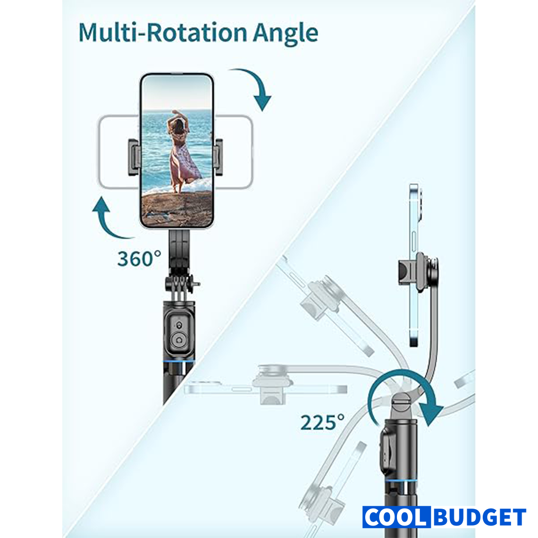 3-in-1 Selfie Stick Tripod with Wireless Remote - 3