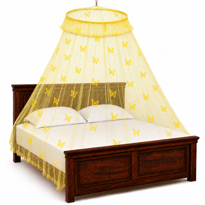 High Quality Classic Mosquito Net (Canopy Style) Printed Butterfly Material