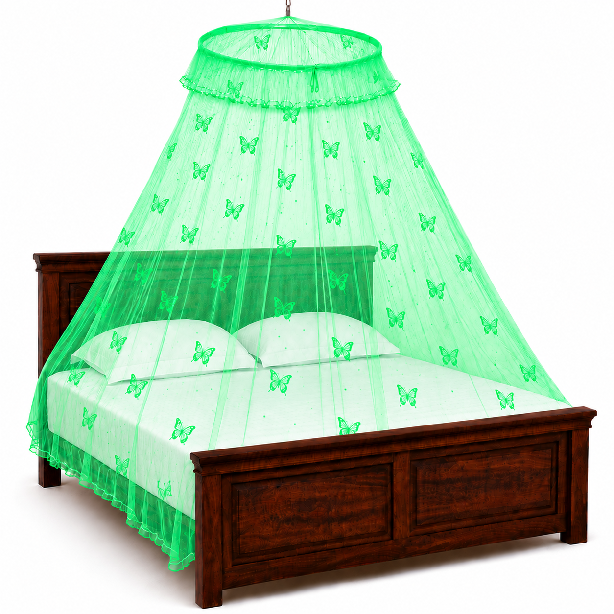 High Quality Classic Mosquito Net (Canopy Style) Printed Butterfly Material