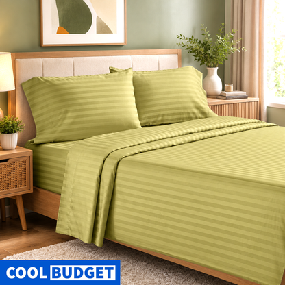 High Quality Egyptian Cotton Bedsheet 3-Piece Set (Random Colors)