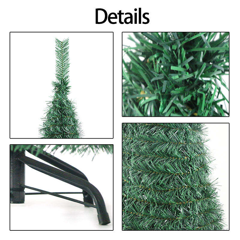 5ft Artificial Green Christmas Tree – Foldable Christmas Decoration - 3