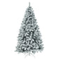 6 Ft Green Artificial Christmas Tree, Snow Flocked Xmas Tree - 1