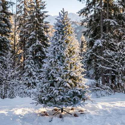 6 Ft Premium Harmony Artificial Indoor Christmas Tree - Flocked / Frosted - 3