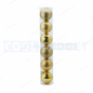 6 Pcs Gold Color Christmas Baubles – Shatterproof Dark Grey Tree Decorations (6.5 cm) - 1
