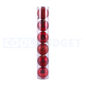 6 Pcs Red Color Christmas Baubles – Shatterproof Tree Decorations (8 cm)