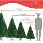 6ft Artificial Green Colour Christmas Tree – Steel Stand - 1