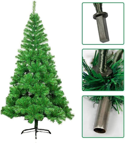 6ft Artificial Green Colour Christmas Tree – Steel Stand - 2