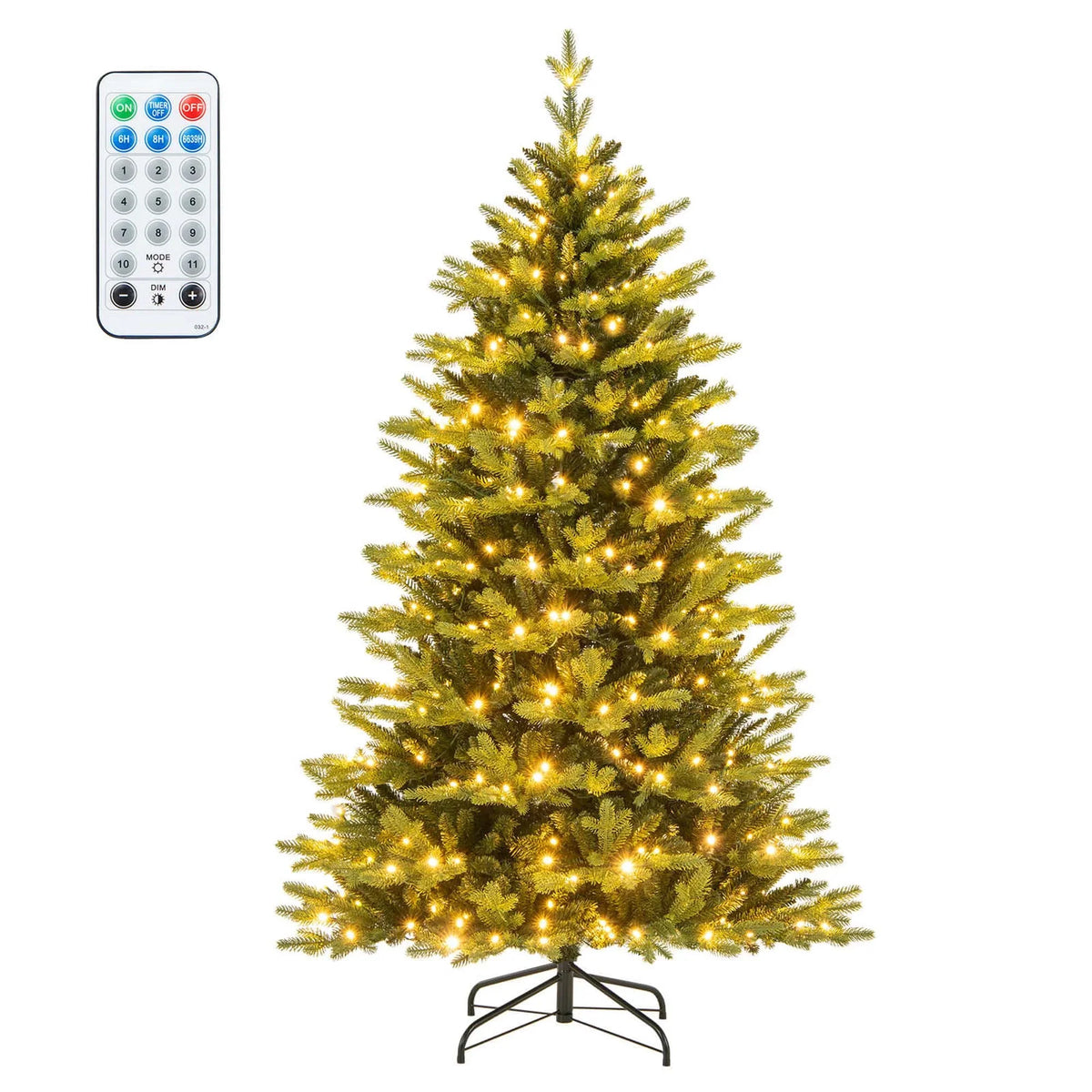 7 FT Costway Christmas Tree with LED Lights - 3