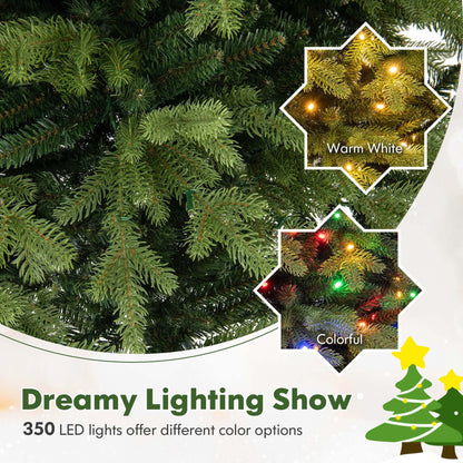 7 FT Costway Christmas Tree with LED Lights - 4