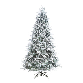 7 Ft Premium Harmony Artificial Indoor Christmas Tree - Flocked / Frosted - 1