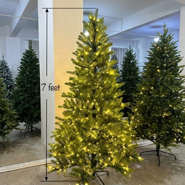 8 FT Costway Christmas Tree with LED Lights