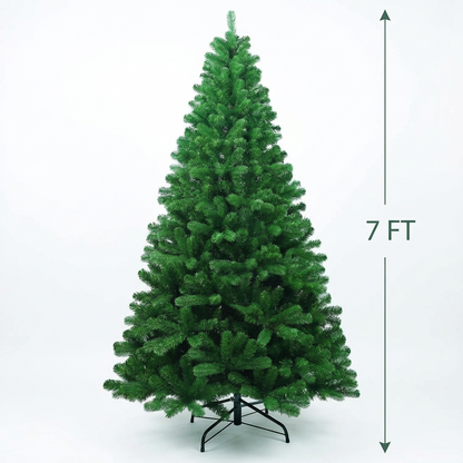 7ft Artificial Green Color Christmas Tree – Steel Stand – Christmas Decoration - 2