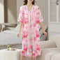 Luxury Floral Two-Piece Bridal Honeymoon Nightwear – Effortless Comfort, Everyday Elegance