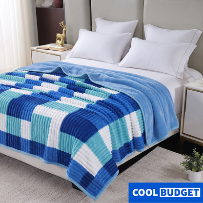 Warm Rib Blanket 90 × 80 Inch Size No 1 Quality