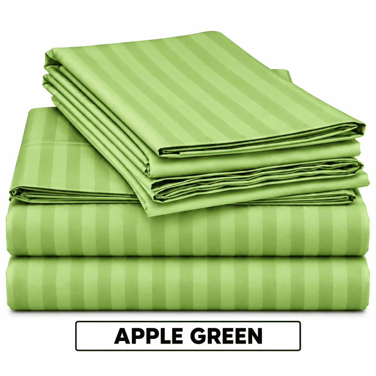 2 Pcs Offer Pack | Premium Egyptian Cotton Striped Bed Sheets | Soft, Stylish and Comfortable - Multi Colours - Free Delivery
