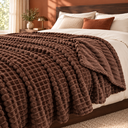 Luxury Waffle Blanket 80x100 | 2 Pieces Promo Pack | Random Colors | Free Delivery