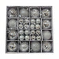 Silver Christmas Ornament Collection - Assorted Styles and Textures