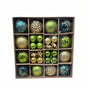 Elegant Teal, Green & Gold Christmas Ornament Set - Premium Shatterproof Holiday Decorations