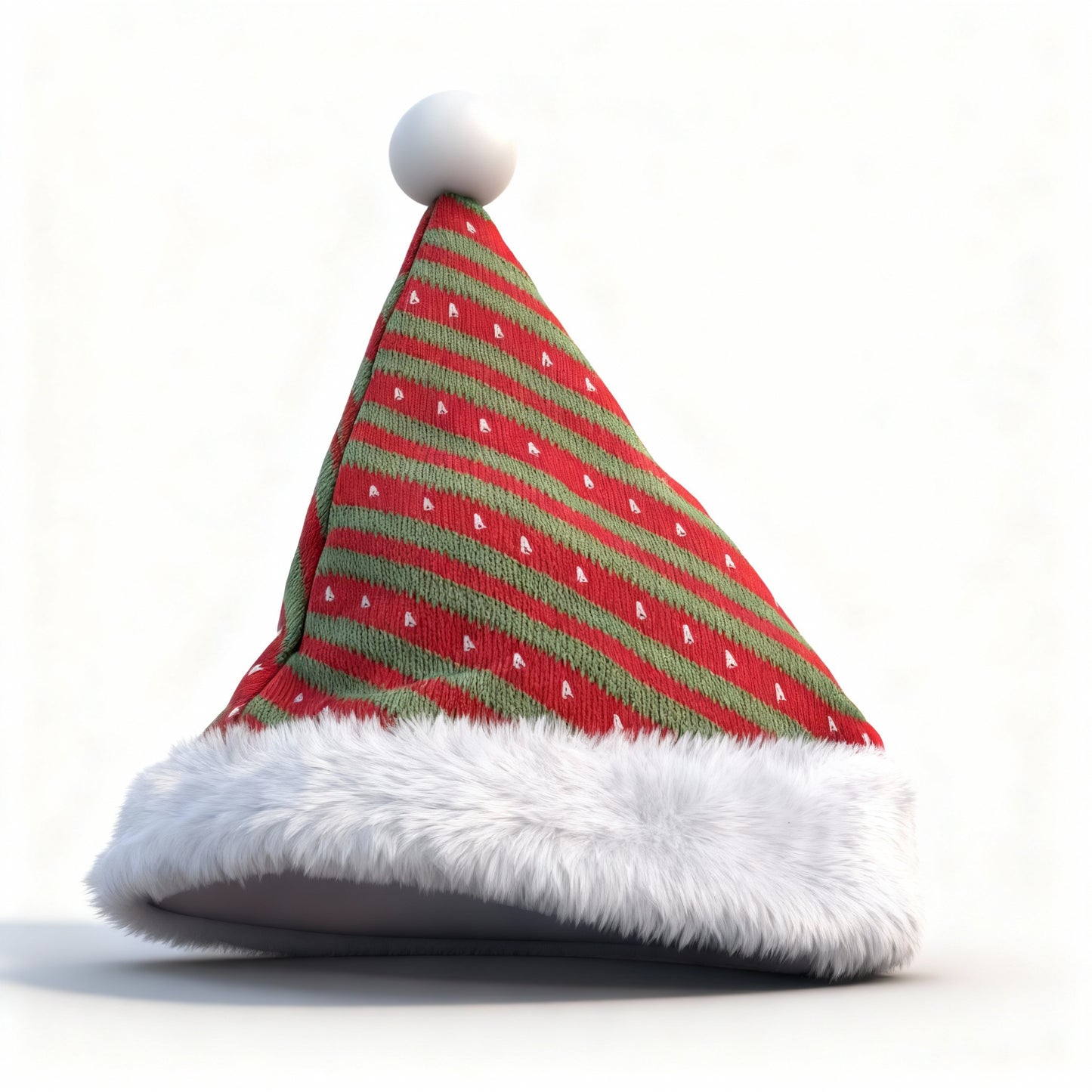 Red & Green Christmas Santa Hat Knitted Santa Hat