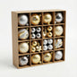 Elegant Gold & Silver Christmas Ornament Collection