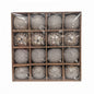 Elegant Silver Christmas Ornament Set - 16 Balls Premium Shatterproof Holiday Decorations