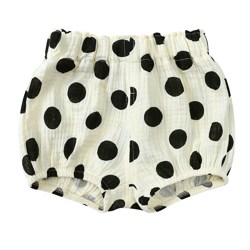 0-5Y Baby Girls Boys Pumpkin Shorts Summer Soft Cotton Kids Shorts Adorable Prints and Elastic Waist Easy Wear Shorts Clothes
