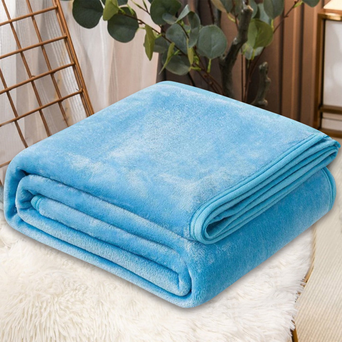 Soft Fuzzy Fleece Throw Blanket Twin Colorful Luxury Warm Cozy Couch Blanket Plush Microfiber Blanket For Bed Sofa Travel