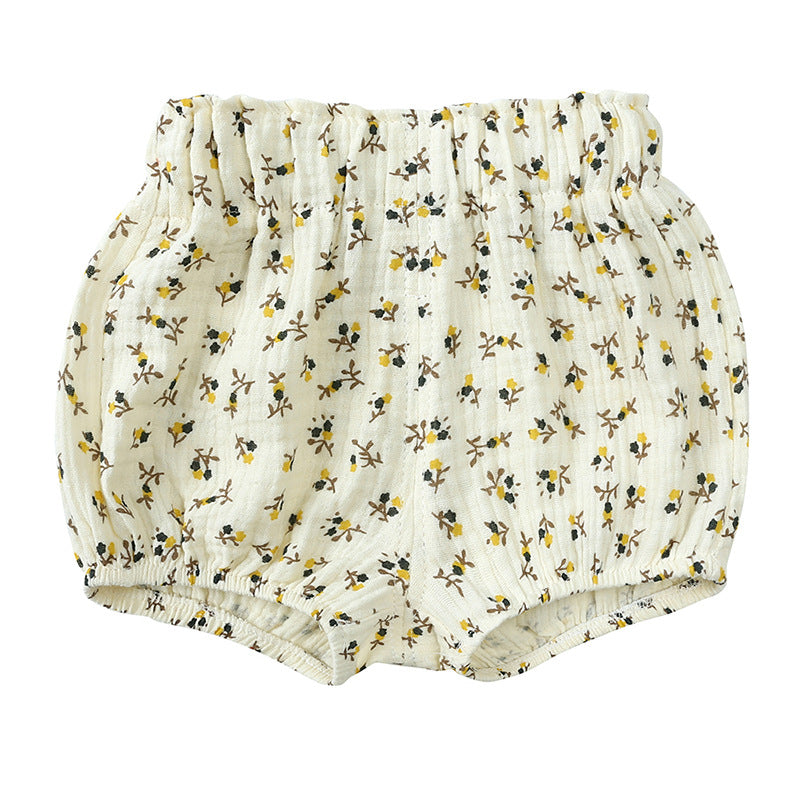 0-5Y Baby Girls Boys Pumpkin Shorts Summer Soft Cotton Kids Shorts Adorable Prints and Elastic Waist Easy Wear Shorts Clothes