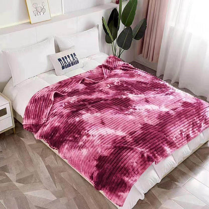 Wool fleece throw blanket cozy soft and smooth