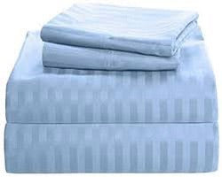 EGYPTIAN STRIPE BED SHEET WITH 2 PILLOW CASES