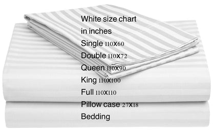 EGYPTIAN STRIPE BED SHEET WITH 2 PILLOW CASES