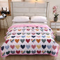 A washed quilt core, ground wool printed quilt, can be washed by washing machine, home bed products single and double quilt core