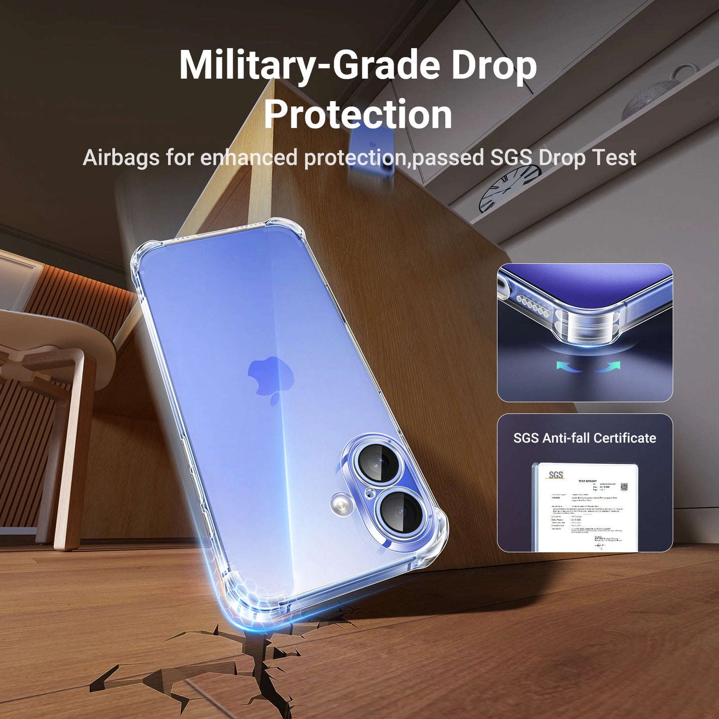 UGREEN iPhone 16 Bright Cushion Protective Case – CA101 - 45913