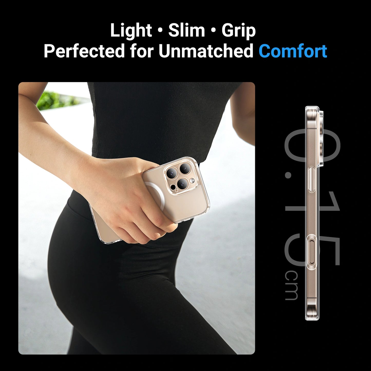 UGREEN iPhone 16 Pro Max Classy Clear Magnetic Protective Case for Upgraded Version – CA112 - 45924