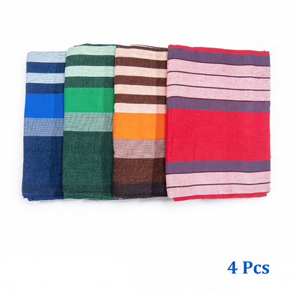 High Quality Handloom Cotton Bedsheet 54x80 (Random Colors)
