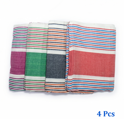 High Quality Handloom Cotton Bedsheet 50x80 (Random Colors)