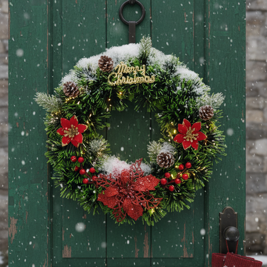 Vibrant Garland for Christmas Decor – 1 pcs