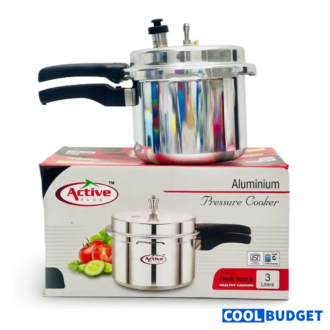 Active Plus Aluminium Pressure Cooker – 5 Liters (Indian Made) - 2
