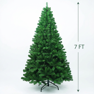 7ft Artificial Green Color Christmas Tree – Steel Stand – Christmas Decoration