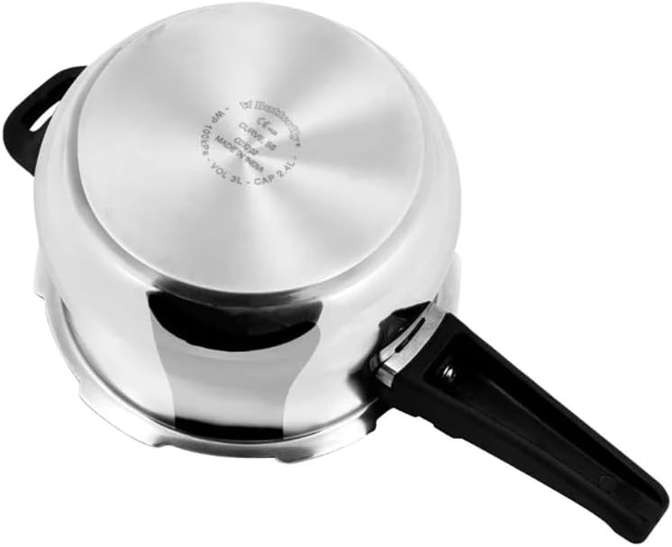 BUTTERFLY CURVE STAINLESS STEEL PRESSURE COOKER 2L,3L,& 5L - 3