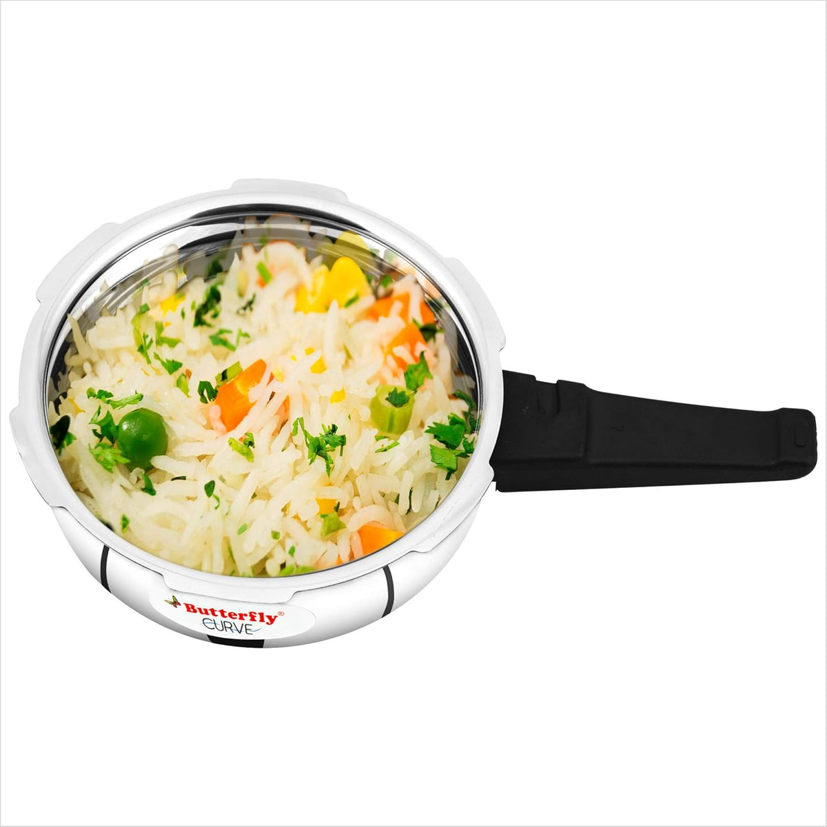 BUTTERFLY CURVE STAINLESS STEEL PRESSURE COOKER 2L,3L,& 5L - 8