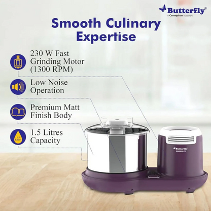 BUTTERFLY TABLE TOP WET GRINDER MAGNUM PL 2 LITER - 4
