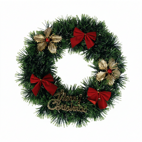 Christmas Decoration Garland Front Door Window Decoration Christmas Wreath Pendant Ornament - 1