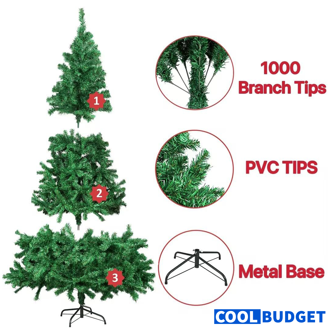 Christmas Tree (Green / White) | 3 - 7 Ft - 12